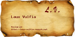 Laux Vulfia névjegykártya